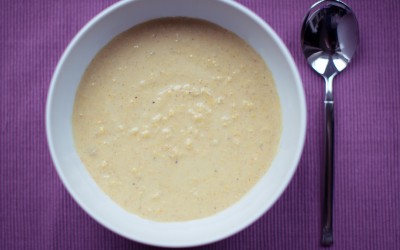 Easy sweetcorn chowder – a warming winter soup